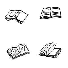 open book represents unlimited ideas and creativity