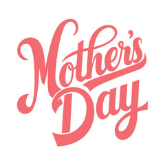 Mothers Day Love Sale Card with 3D Heart Illustration and Festive Red Design