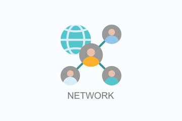 Network Icon Or Logo Isolated Vector Illustration