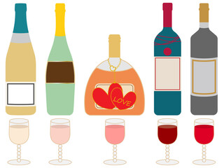 ワイン■ボトル＆グラスワインセット