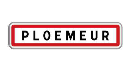 Panneau de Ploemeur, Morbihan, Bretagne