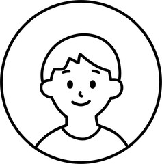 어린이 남 흑백