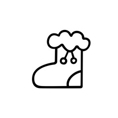 シンプルな長靴のイラスト素材