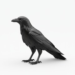 Fototapeta premium Generic Sleek Black Overview Bird Beak Sharp Raven