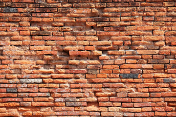 Rustic Red Brick Wall Texture for Background or Construction Projects