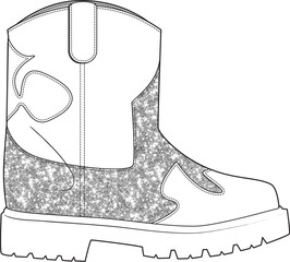 illustration, vector, design, shoe drawing, accessory drawing, bag drawing, wallet, sock drawing, boot drawing, ballerina drawing, glasses drawing,cowboy boot drawing