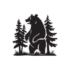 vector illustration of a bear