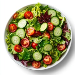 Generic Fresh Bowl Overview Cucumbers Salad Sliced