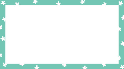 Colorful Photo Frame with Flower Pattern