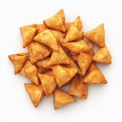 Generic Pile Freshly View Snack Samosas Overlapping