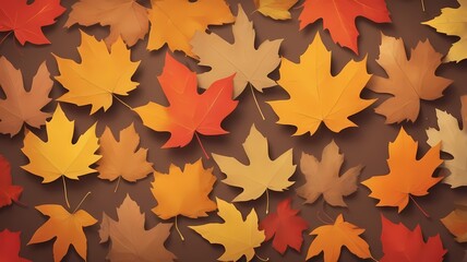 Autumn leaves transforming into floating particles, soft and magical, warm hues