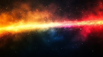 Blurred Colorful Rainbow Crystal Light Leaks on Black Background