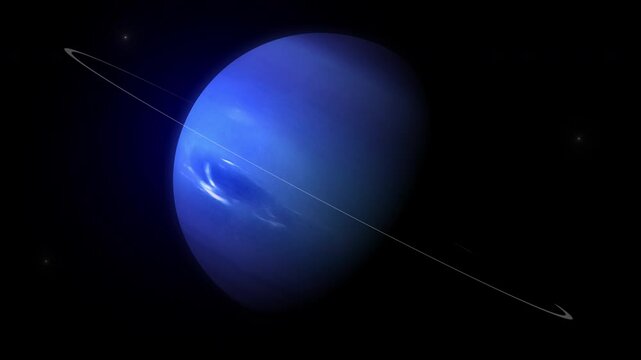 Neptune With Rings 
Eighth and farthest known planet from the Sun and the densest giant planet.