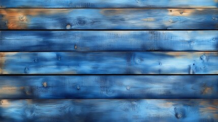 Fototapeta premium Vintage blue wooden boards creating a rustic background texture