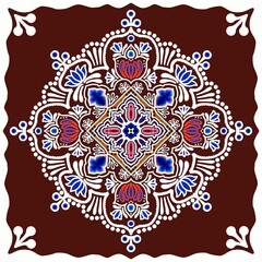 Simple decorative mandala design 