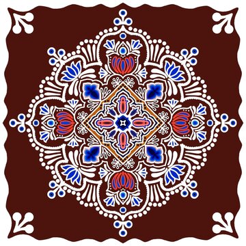 Simple decorative mandala design 
