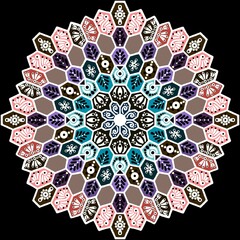 Seamless pattern with pastel colours 