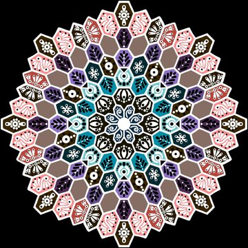 Seamless pattern with pastel colours 