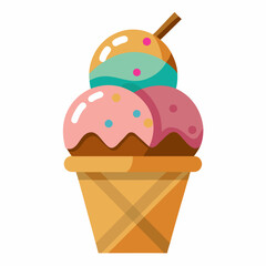 Ice creme vector illustration 