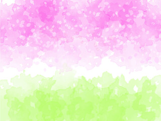 春の桜と花びらイメージのテクスチャー背景素材。桜並木のイメージ。