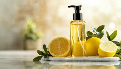 Fresh Zesty Citrus Soap or Gel Promoting Clean Glowing Skin with Natural Ingredients.