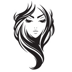 Hairstyle icon salon style in vector art