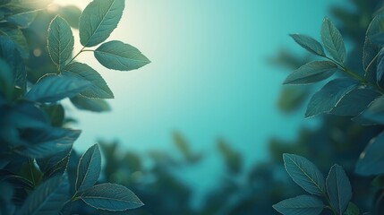 Lush foliage framing a light-filled sky