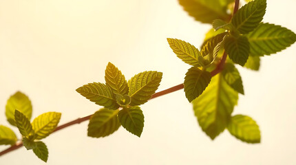 Fresh mint leaves s