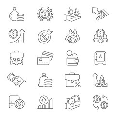 Business Vector Outline Icon Set