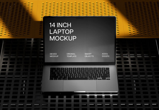 14 Inch Laptop Mockup