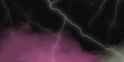 Mountainous Cumulus Clouds Boiling in the Summer Sky. White cloudiness, mist or smog overlay backgrounds. Wide sky and clouds dark tone. Dark cloud at evening sky with thunder bolt.>>
