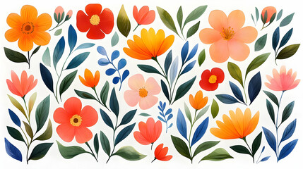 Spring Floral Artwork Curated for Printable Wall Art Kit