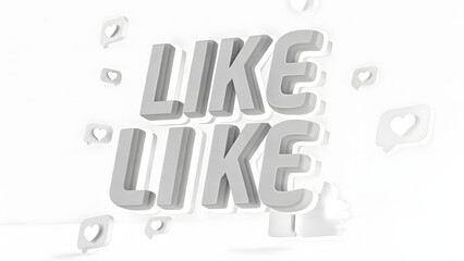 Minimalist social media post with large bold typo