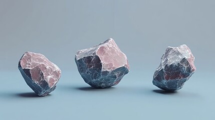 Three stones, studio, pastel, background, design