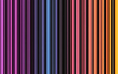 Obraz premium A vibrant, abstract image featuring vertical stripes in a gradient of colors, creating a visually striking and modern aesthetic.