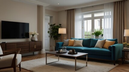 Cozy living room interior