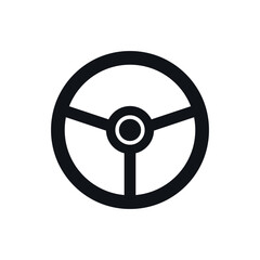 Steering wheel icon.