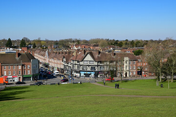 Urban Road Junction, Hitchin, Hertfordshire