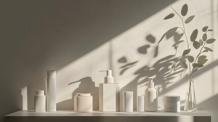 Shadowed display stand mockup featuring dramatic lighting depth for product showcasing