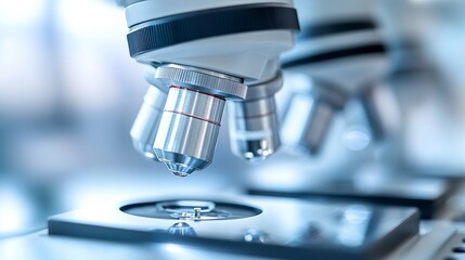 Macro Shot of Microscopes for Analyzing Lab Samples