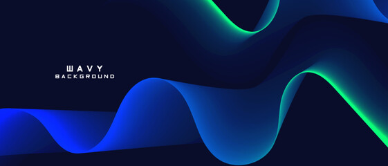 A harmonious blend of fluid motion and digital aesthetics,evoking a futuristic and dynamic feel with its glowing waves and deep colors, for innovation, technology and digital communication.