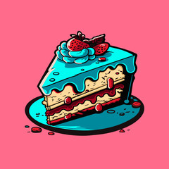 chocolate cake with cherry