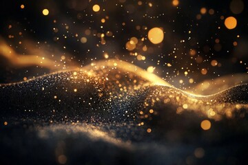 Fototapeta premium Enchanting dark backdrop featuring dreamy light effects.