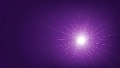 Radiant purple burst of light