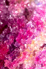 Sugar Sat Crystal Healing Vibrant Clittering Shard Close Up Molecule Confectionery Background
