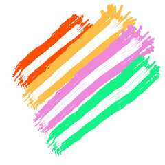 colorful paint splashes