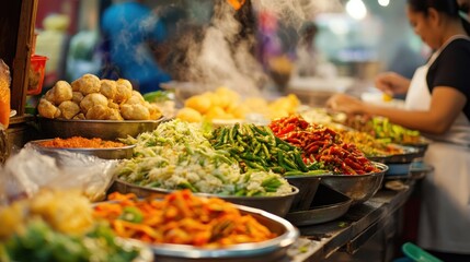 Obraz premium Culinary tours provide delicious cultural experiences