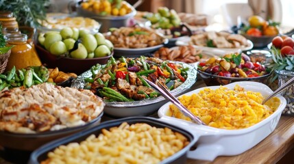 Obraz premium Comfort food ideas bring joy to family gatherings