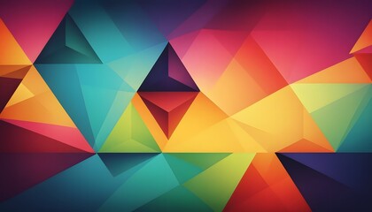 Vibrant Geometric Abstract Art Composition