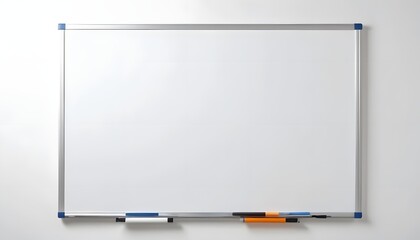 A large blank whiteboard for presentations and education